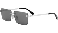 Fendi Sky Silver Rectangular Sunglasses