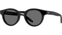Oxford Black Round Sunglasses