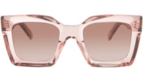 CELINE 3 Dots Rose Rectangular Sunglasses