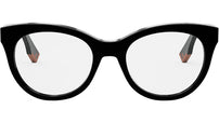 Fendi Way Black Round Eyeglasses