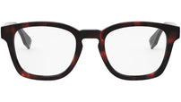 Fendi Essential Havana Square Eyeglasses