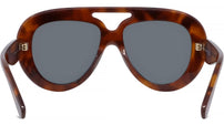 Curvy Tortoise Pilot Sunglasses
