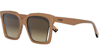 Fendi Way Beige Square Sunglasses