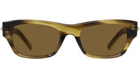 GV One Brown Havana Rectangular Sunglasses