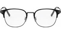 DiorBlackSuitO S23F Black Round Eyeglasses
