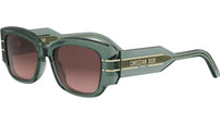 DiorSignature 13I Shiny Green Geometric Sunglasses
