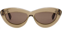 Curvy Brown Cat Eye Sunglasses