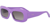 3 Dots Purple Rectangle Sunglasses