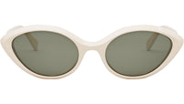 CELINE Thin Ivory Cat Eye Sunglasses