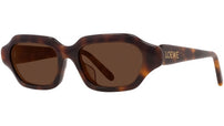 Slim Tortoise Geometric Sunglasses