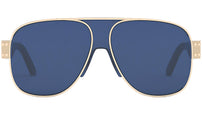 DiorSignature A3U Blue Gold Geometric Sunglasses
