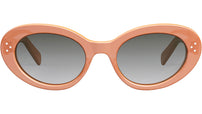 CELINE 3 Dots Peach Round Sunglasses