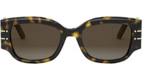 DiorSignature 13I Shiny Havana Geometric Sunglasses
