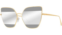 Stripes Gold Cat Eye Sunglasses