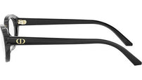 DiorGlowO B1I Black Oval Eyeglasses