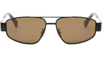 Metal Triomphe Black Pilot Sunglasses