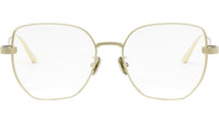 CDiorO S3F Light Gold Geometric Eyeglasses