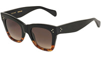 CELINE 3 Dots Black and Brown Cat Eye Sunglasses