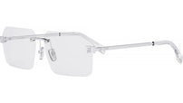 Fendi Sky Silver Rectangular Eyeglasses