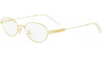 DiorCannageO R1U Gold Oval Eyeglasses