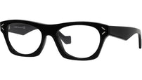 Thin Black Geometric Eyeglasses