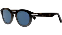 DiorBlackSuit R5I Grey Havana Round Sunglasses