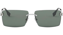 Fendi Sky Silver Rectangular Sunglasses