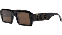 Fendigraphy Havana Rectangular Sunglasses