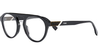 Fendi Diagonal Blue Round Eyeglasses