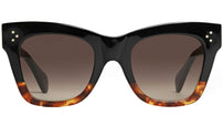 CELINE 3 Dots Black and Brown Cat Eye Sunglasses