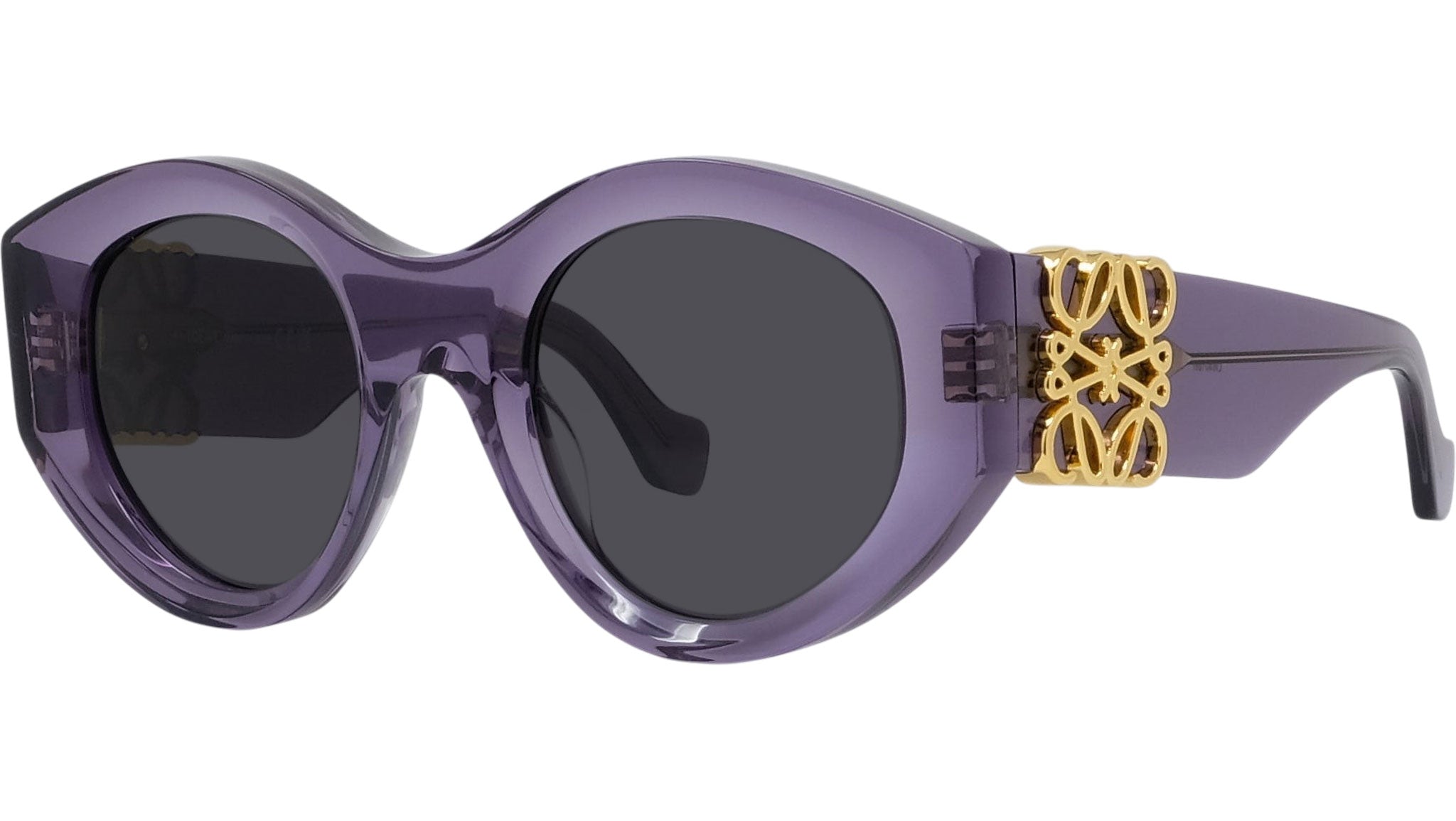 Anagram Purple Round Sunglasses