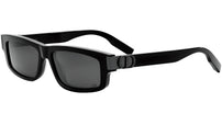 CD Icon S2I Black Rectangular Sunglasses