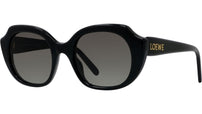 Slim Black Geometric Sunglasses