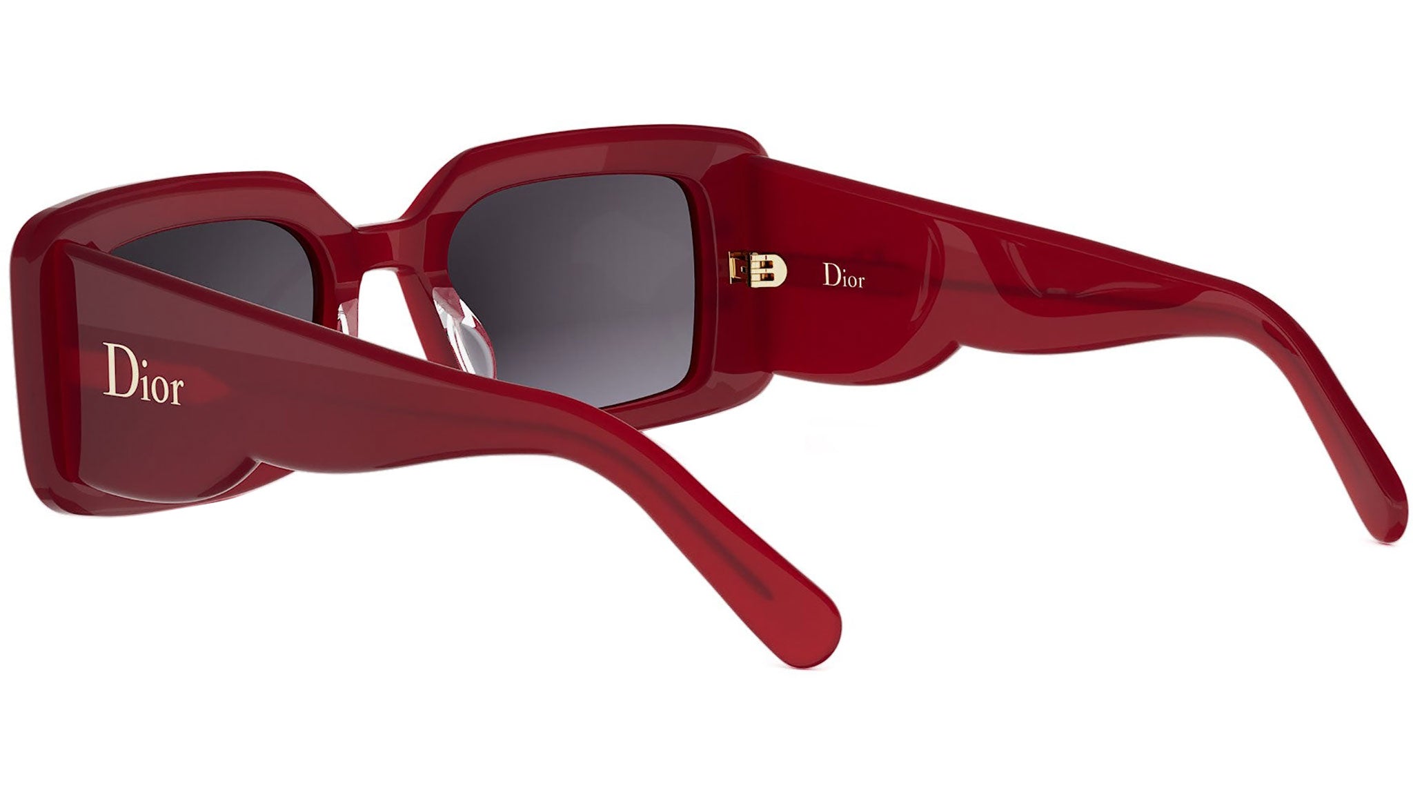 DiorLuckyCharms S1I Red Rectangular Sunglasses