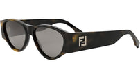 FF Squared Havana Oval Sunglasses