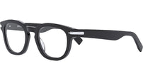 DiorBlackSuitO R4I Black Round Eyeglasses
