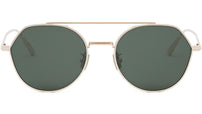 DiorBlackSuit R6U Gold Geometric Sunglasses