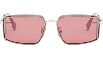 Fendi First Sight Brown Rectangular Sunglasses