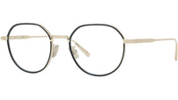 DiorBlackSuitO R3U Yellow Round Eyeglasses