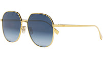 Fendi FE40069U 30W Gold Round Sunglasses