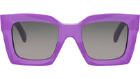 3 Dots Purple Geometric Sunglasses