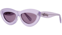 Curvy Pink Cat Eye Sunglasses