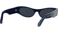 Signature Blue Geometric Sunglasses