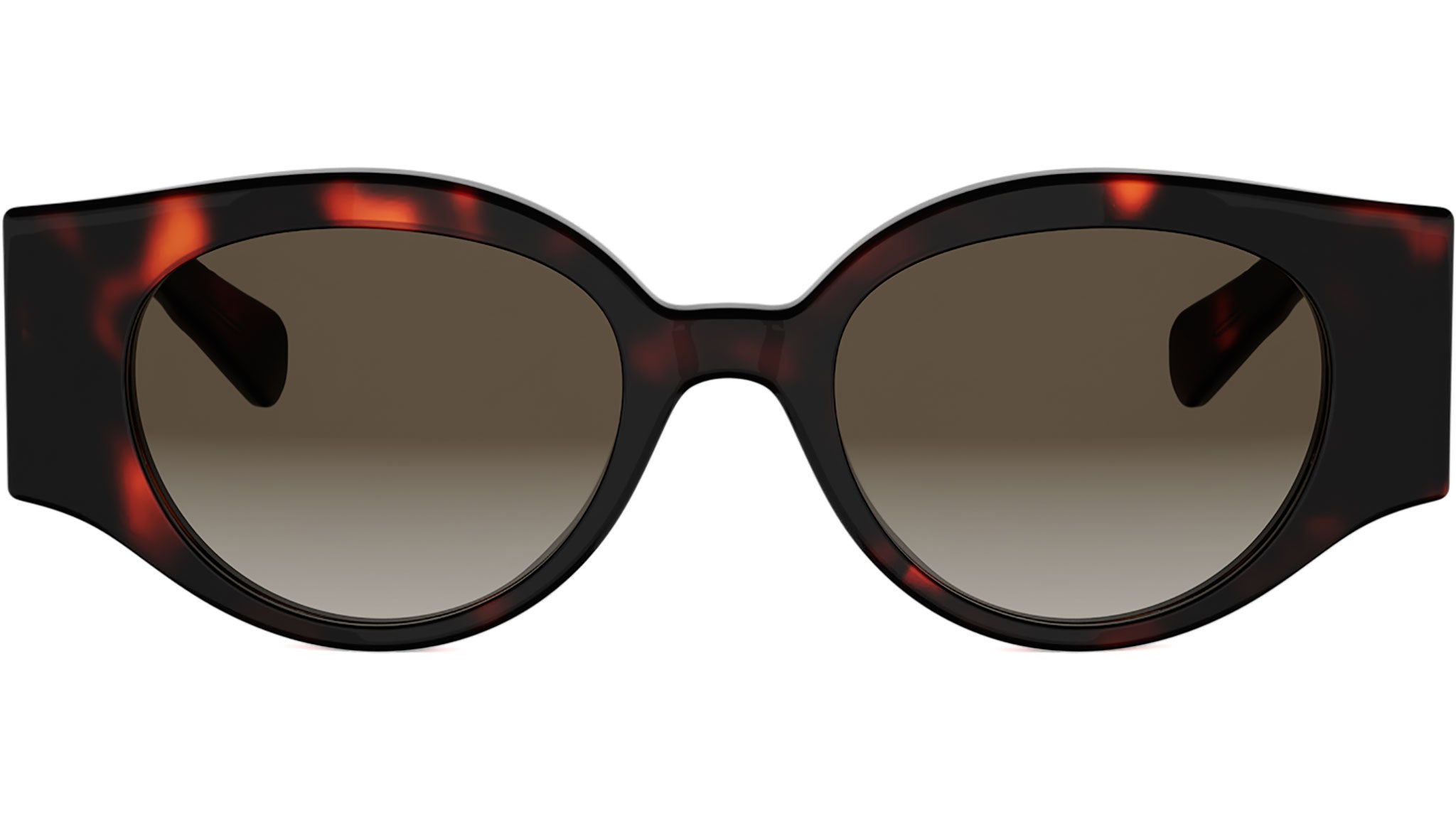 Triomphe Stamp Havana Round Sunglasses