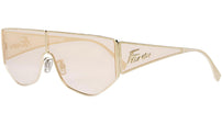Fendi Disco FE40051U 32S Gold Geometric Sunglasses