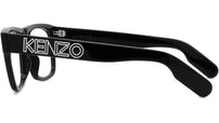 K Logo Black Rectangular Eyeglasses