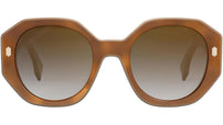 Fendi Bold FE40045I 53F Tortoise Geometric Sunglasses