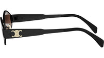 Triomphe Black Geometric Sunglasses