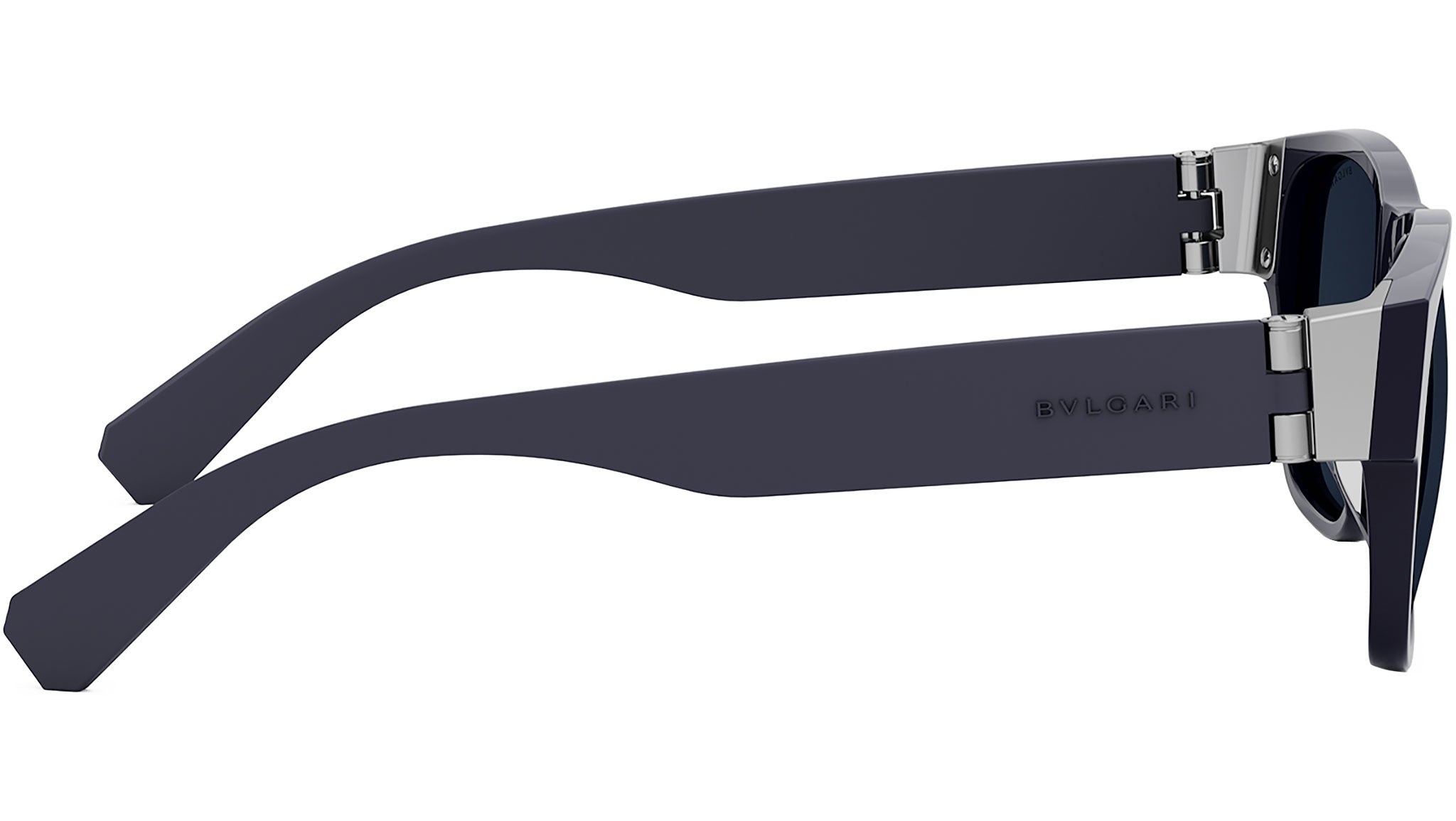 Bvlgari Aluminium Blue Geometric Sunglasses