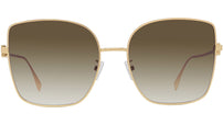 Baguette Gold Square Sunglasses